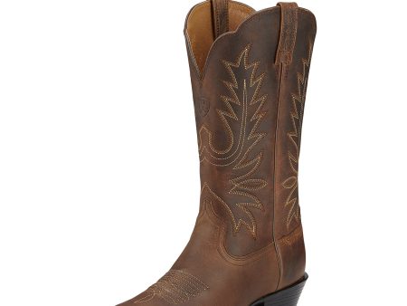 Women s Ariat Heritage Western R Toe (Distressed Brown) For Sale