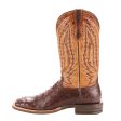 Ariat Relentless Platinum Full Quill Ostrich Boots (Chocolate) Supply