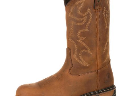 Rocky Original Ride Branson Roper Steel Toe Waterproof (Aztec Crazy Horse) Supply