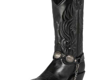 Women s Abilene Sage 11  Concho Strap Western (Black) Sale