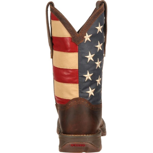 Durango Rebel Patriotic USA Flag Boot (Brown) Online now