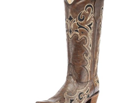 Women s Circle G Side Embroidery Snip Toe Western Boots (Honey) Online Hot Sale