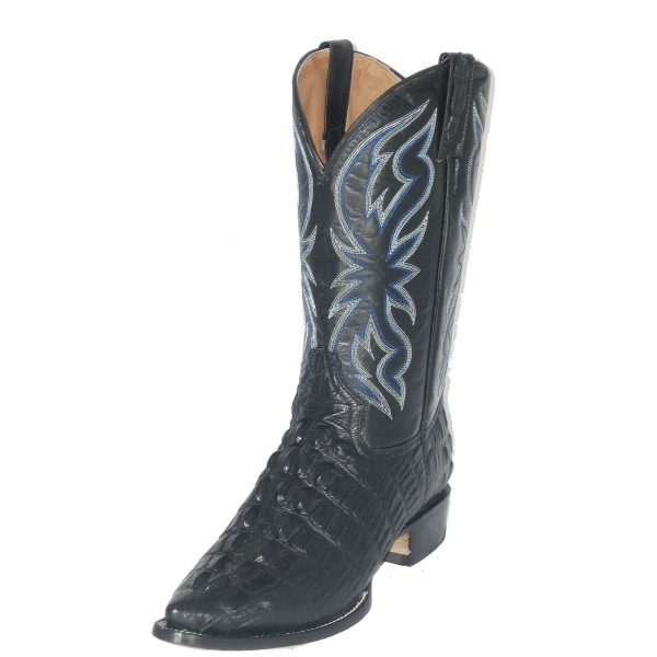 Cowtown Alligator Print Boot (Black) Discount