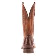 Ariat Double Down Caiman Gator Belly Square Toe Boots (Pecan) Online now