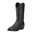 Ariat Heritage Western R Toe (Black Deertan) Cheap