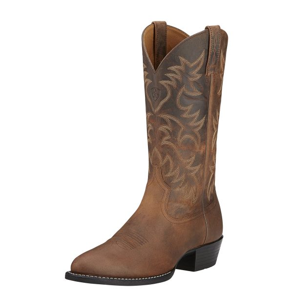 Ariat Heritage Western R Toe (Distressed Brown) Supply