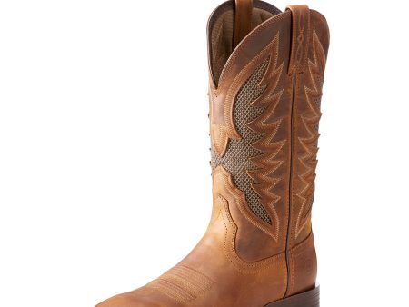 Ariat VentTEK Ultra Western Boot (Distressed Brown) Online Hot Sale