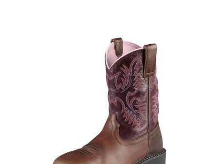 Women s Ariat Krista Steel Toe Work Boot (Dark Tan) Cheap