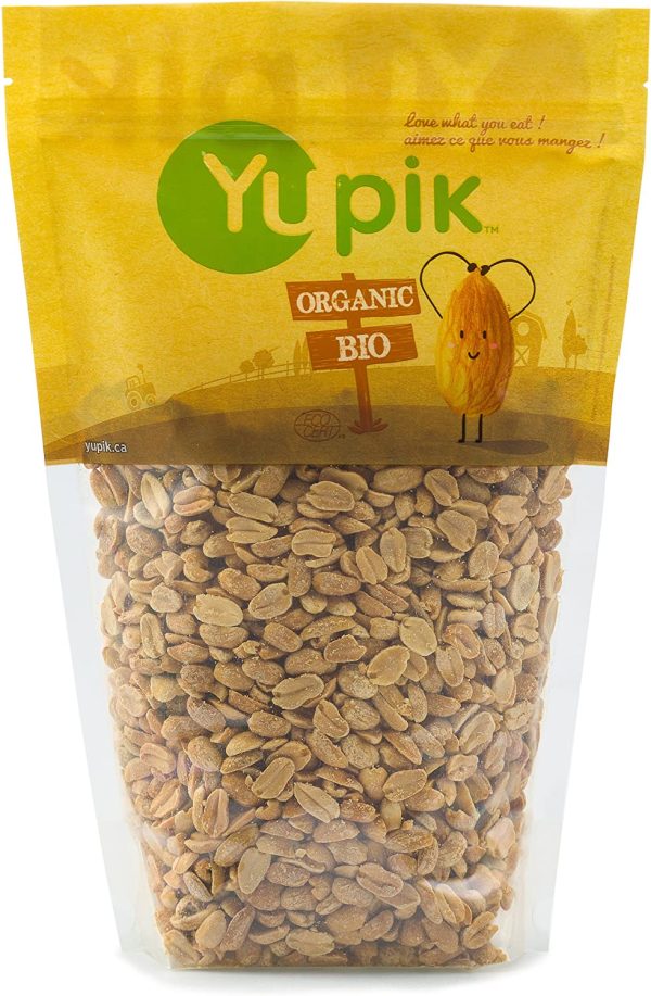 Yupik Organic Dry Roasted Split Peanuts 1kg For Discount