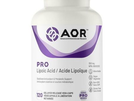 AOR PRO Lipoic Acid (R-Alphalipoic Acid) 300mg 120 Vegetarian Capsules For Cheap