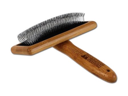 Bamboo Groom Slicker Brush For Sale