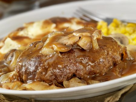 Salisbury Steak Meatloaf with Mashed Potatoes For Cheap