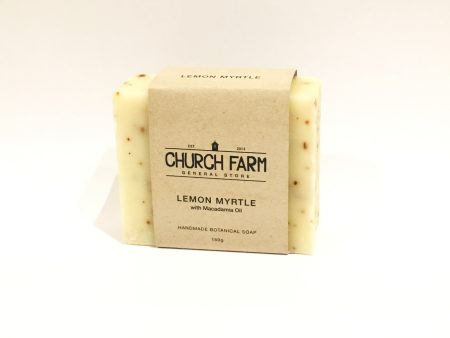 Church Farm Handmade Botanical Soap - Lemon Myrtle with Macadamia Oil Online