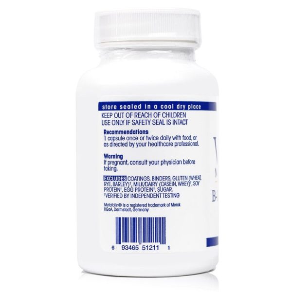 Vital Nutrients B12 Methyl Folate 1000mcg 800mcg (100 Capsules) on Sale