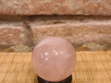 Rose Quartz sphere For Sale