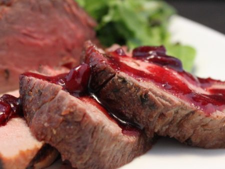 Beef Tenderloin with Cranberry Merlot Sauce on Sale