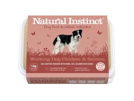 Natural Instinct Raw Working Dog Food - Salmon & Chicken 1kg For Sale