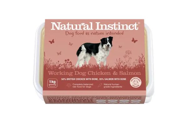 Natural Instinct Raw Working Dog Food - Salmon & Chicken 1kg For Sale