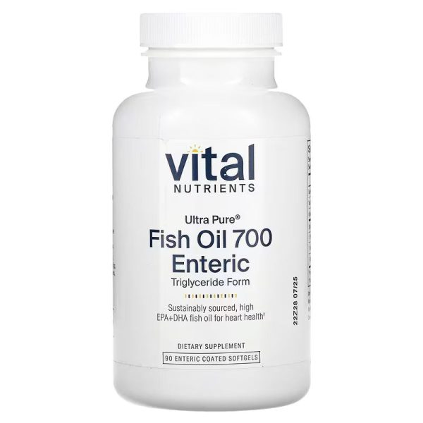 ViTAL Nutrients Ultra Pure® Fish Oil 700 Enteric Pharmaceutical grade 90 Enteric Coated Capsules Online