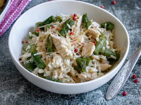 *Risotto with Chicken and Asparagus For Cheap