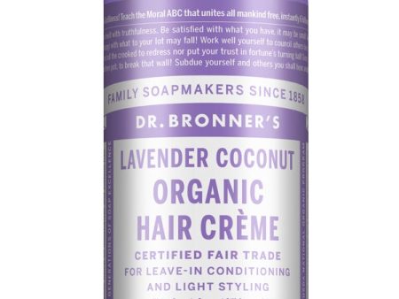 Dr. Bronner s Lavender Coconut Organic Hair Crème 177ml Online now