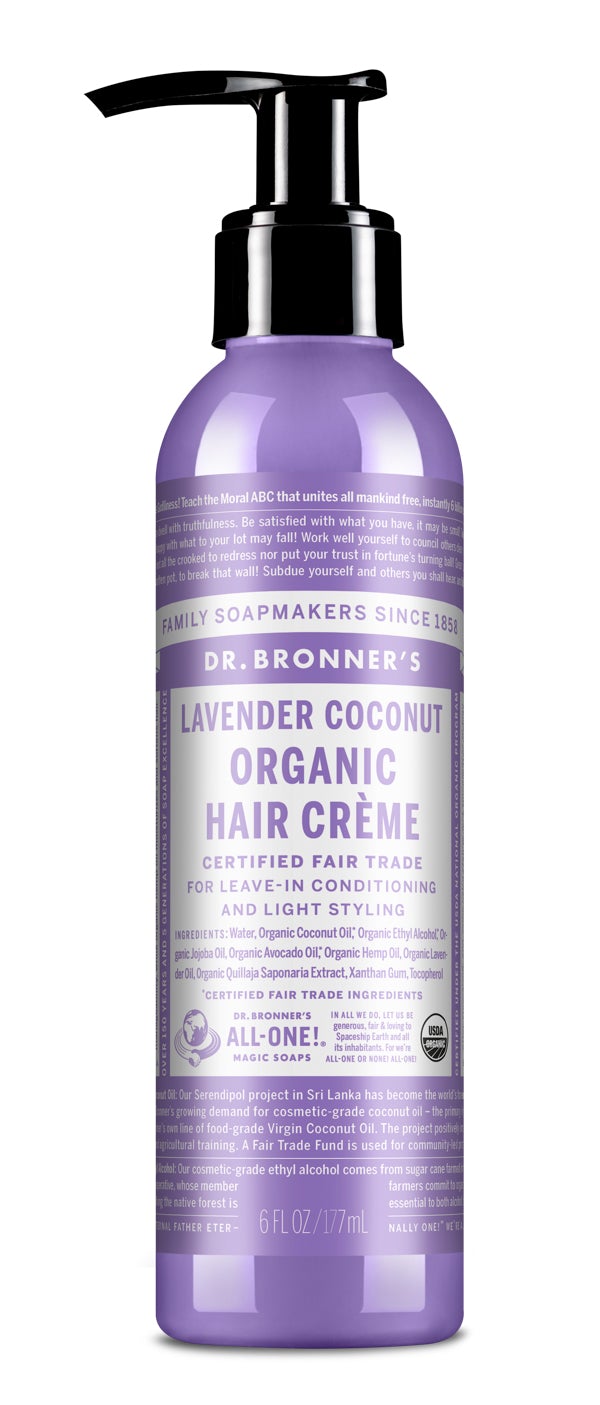 Dr. Bronner s Lavender Coconut Organic Hair Crème 177ml Online now