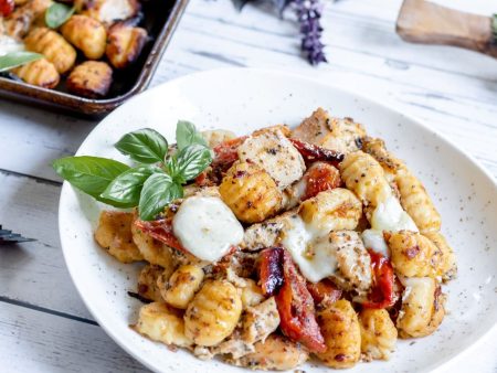 Caprese Sheet Pan Chicken and Gnocchi Hot on Sale