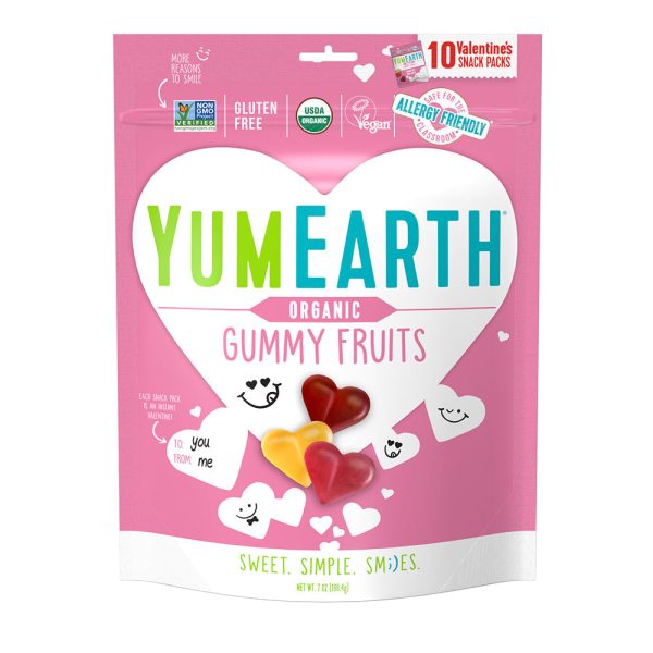 Yum Earth Organic Valentine s Gummy Fruits 198g Discount