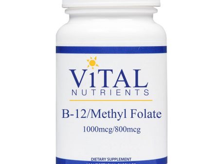 Vital Nutrients B12 Methyl Folate 1000mcg 800mcg (100 Capsules) on Sale