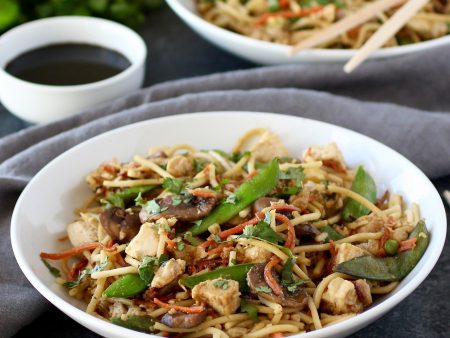 *Chicken and Vegetable Lo Mein Fashion