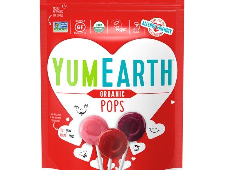 Yum Earth Organic Valentine s Day Lollipops 40 Lollipops 241g Discount