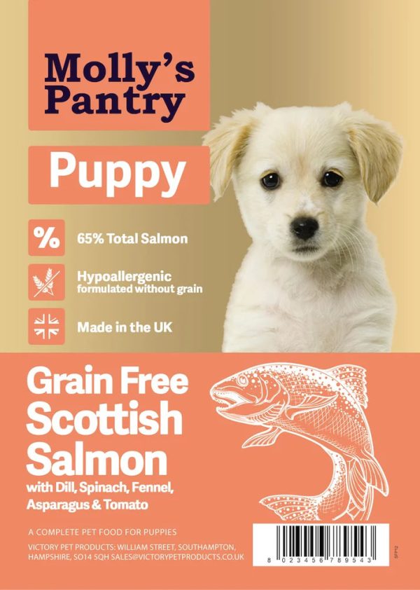 Molly s Pantry 65% Puppy Salmon Kibble Cheap