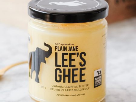 Lee s Ghee Plain Jane Organic Ghee 210g For Discount