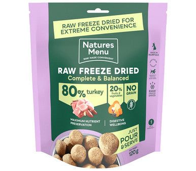 Natures Menu Freeze Dried Complete Turkey 250g Hot on Sale