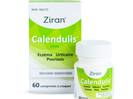 Ziran Calendulis Oral Eczema Hives Psoriasis Homeopathic Medicine 60 Chewable Tablets on Sale