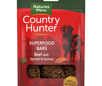 Country Hunter Superfood Bars Beef with Spinach and Quinoa Online Hot Sale