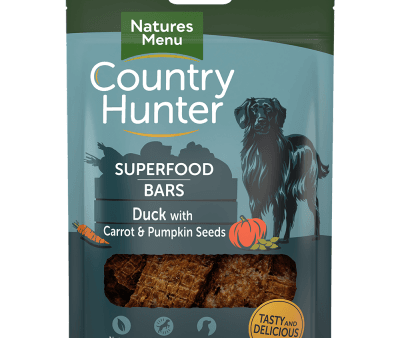 Country Hunter Superfood Bars Duck with Carrot and Pumpkin Seeds Online now