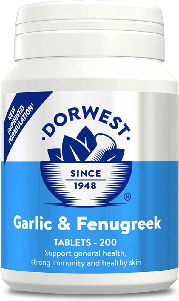 Dorwest Garlic & Fenugreek Tablets for Dogs and Cats For Sale