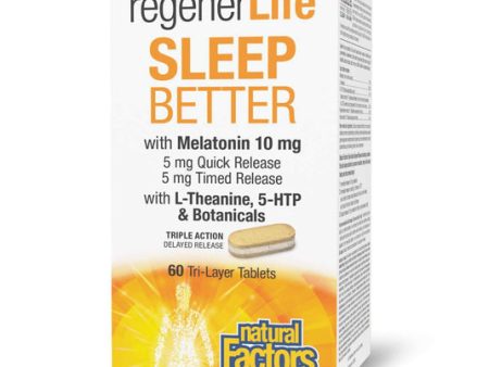 RegenerLife Sleep Better Triple Action Delayed Release 60 Tri-Layer Tablets Cheap