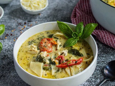 White Chicken Lasagna Soup For Discount