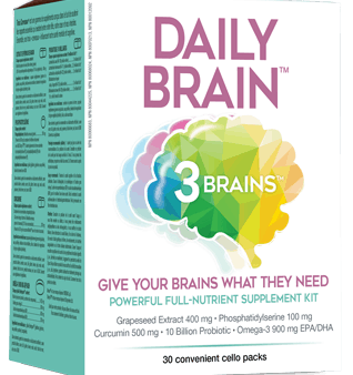 3 Brains Daily Brain 30 Convenient Cello Packs Supply