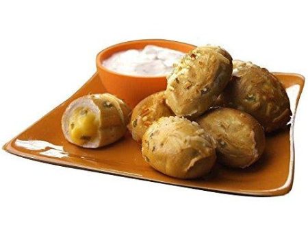 Cheddar Pretzel Poppers with Honey Mustard Sauce on Sale