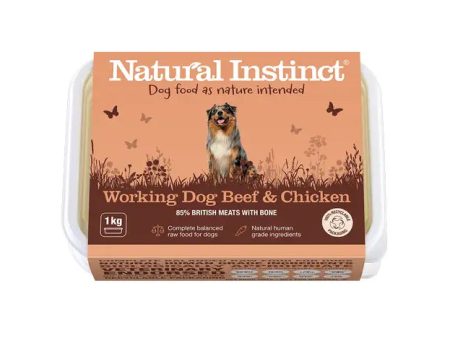 Natural Instinct Raw Working Dog Food - Beef & Chicken 1kg Fashion