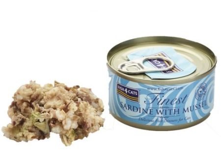 Fish4Cats Sardine with Mussel 70g Online now